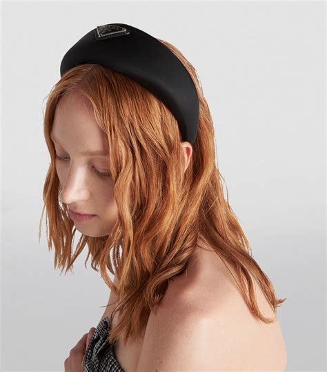 re nylon headband prada|Black Re.